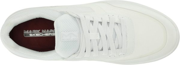 Skechers Alfa Cup Fielder Sneaker Uomo Memory Foam Pelle-4
