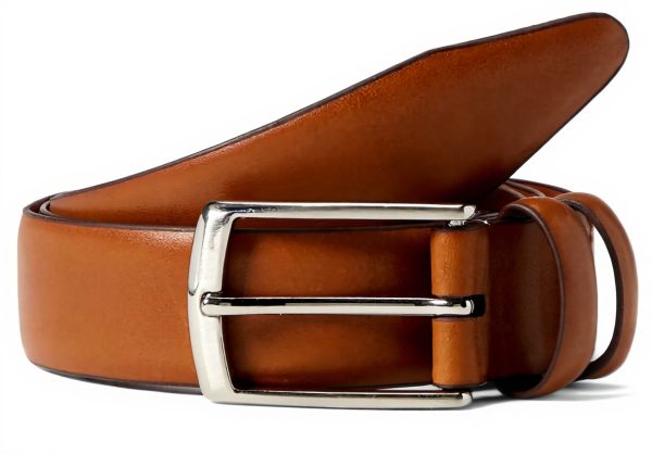 Cintura Johnston Murphy Bordo Piumato Pelle Italiana