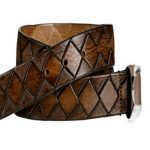 Cintura da basket uomo Johnston Murphy pelle goffrata made