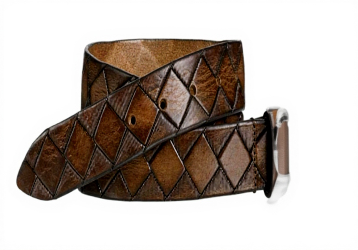 Cintura da basket uomo Johnston Murphy pelle goffrata made
