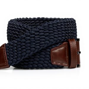 Cintura uomo Johnston Murphy maglia elasticizzata Navy 40 US