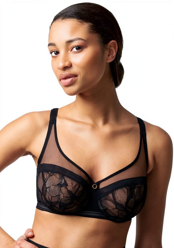 Reggiseno Chantelle pizzo ferretto donna nero 11M1-11-0