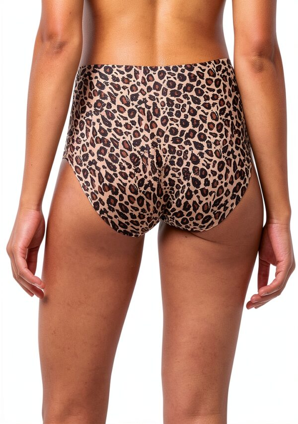 Mutandine in vita Epicé Donna Leopard Nude senza cuciture-1