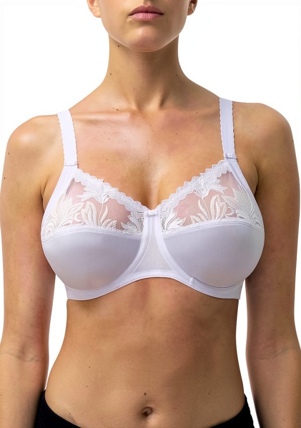 Reggiseno Chantelle Amazone ferretto coprente bianco donna