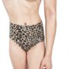 Mutandine in vita Epicé Donna Leopard Nude senza cuciture-5