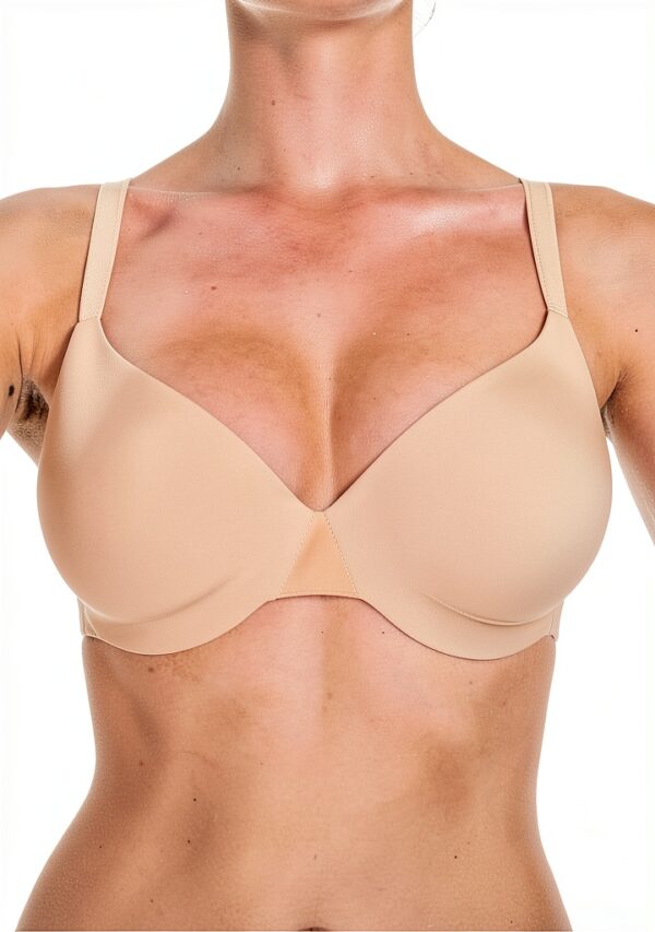 Chantelle Reggiseno Maglietta Beige Doré Taglio Coprente-2