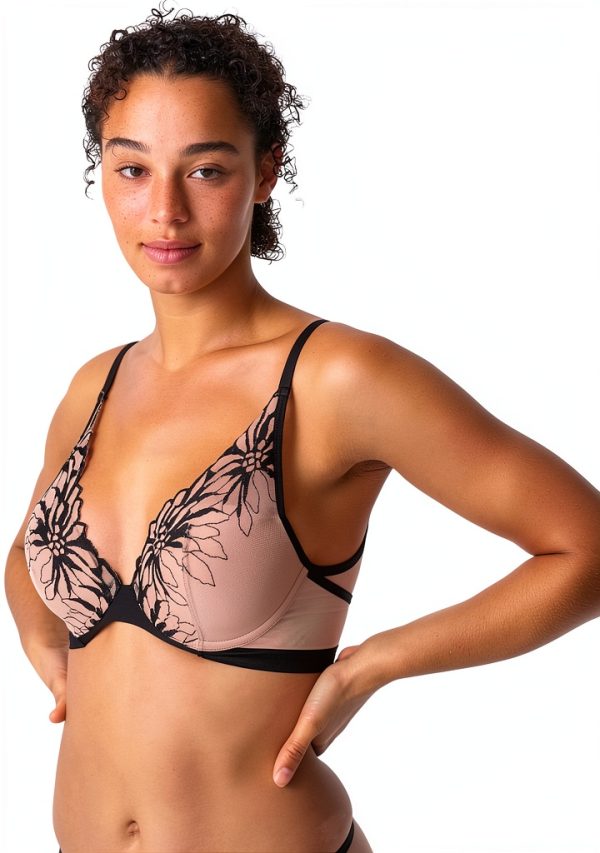 Reggiseno Chantelle Shadows Donna t-Shirt Pizzo Ferretto