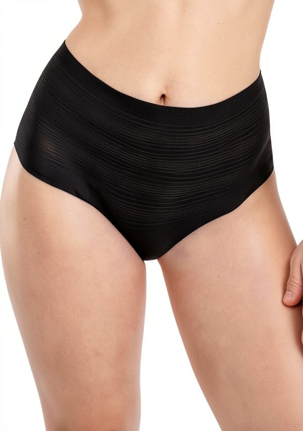 Chantelle Slip a vita alta strisce elastiche morbide nero