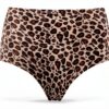 Mutandine in vita Epicé Donna Leopard Nude senza cuciture-6