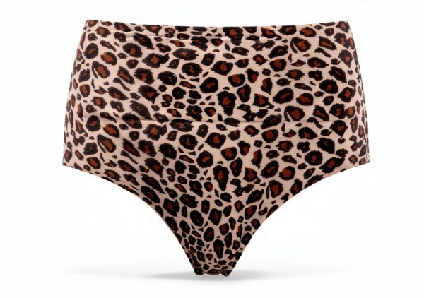 Mutandine in vita Epicé Donna Leopard Nude senza cuciture-6