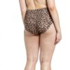 Mutandine in vita Epicé Donna Leopard Nude senza cuciture-4
