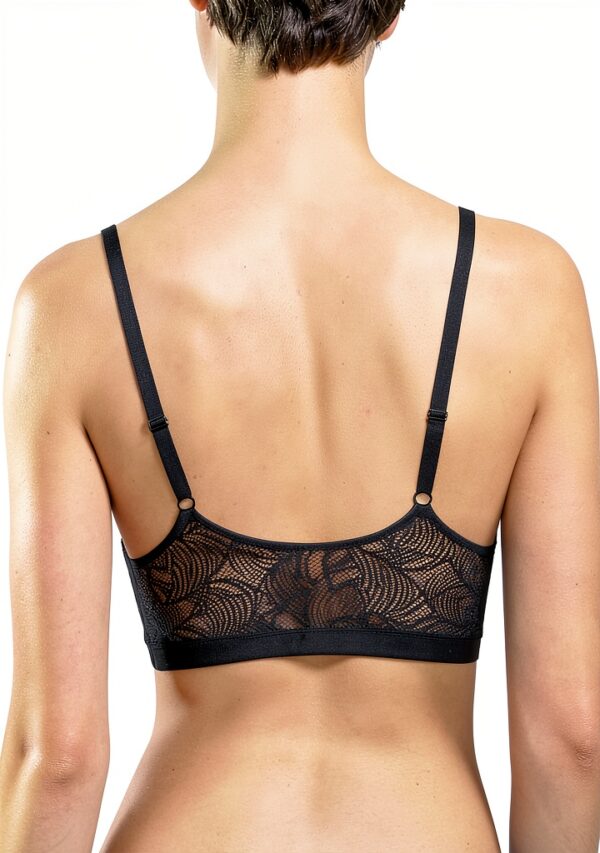 Chantelle Bustier Nero Coppe Morbide Reggiseno Donna-1