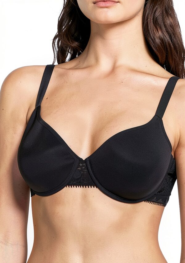 Reggiseno Chantelle nero memory foam coppe lisce donna-0