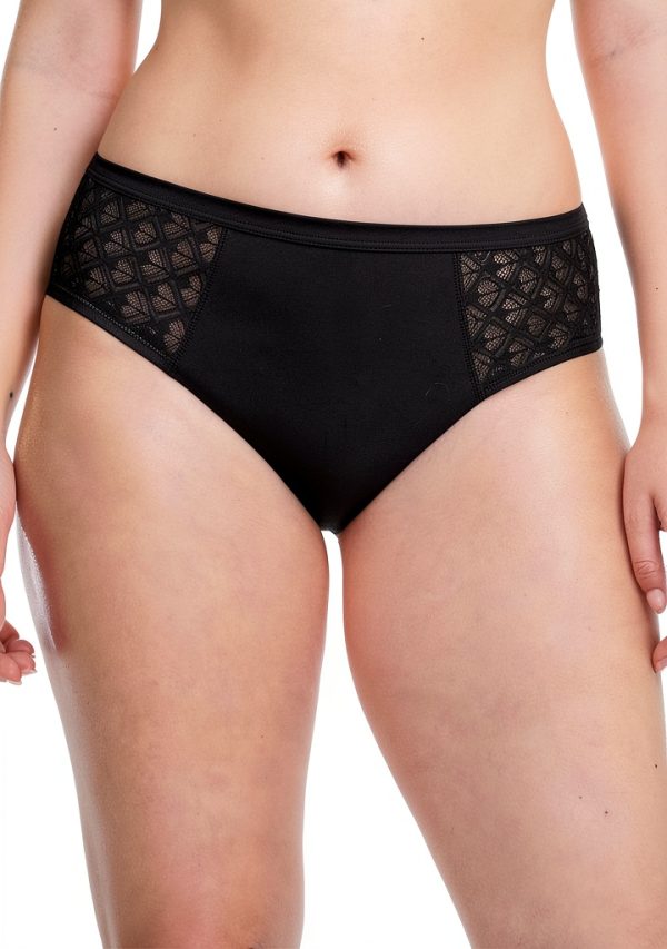 Chantelle Slip Nero vita media foderati lingerie donna