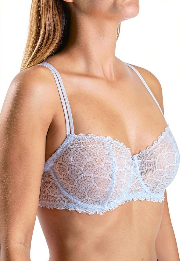 Reggiseno Chantelle Donna Merci Balconcino Laguna Blu 4C
