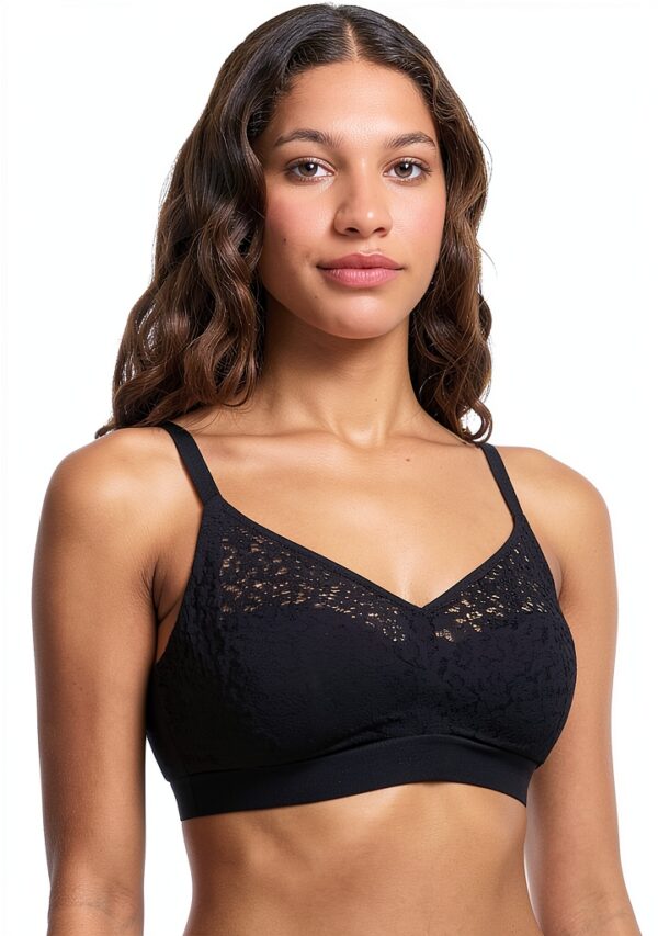 Chantelle Reggiseno Donna Pizzo Senza Aste Nero 13F8-1