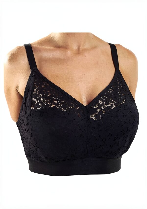 Chantelle Reggiseno Donna Pizzo Senza Aste Nero 13F8-3