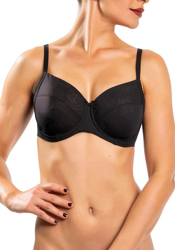 Reggiseno Chantelle Velvet Nero coppa piena ferretto donna